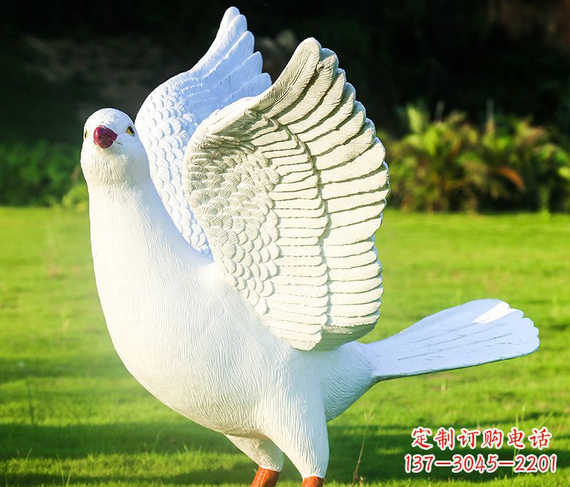 聊城写真雕塑和平鸽