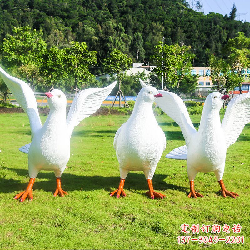 聊城信阳师院和平鸽雕塑