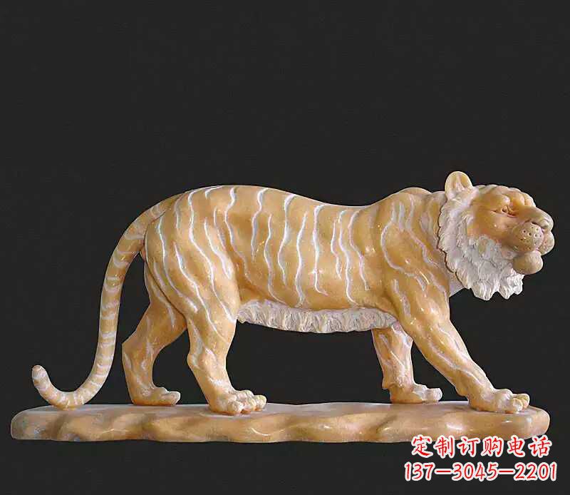 聊城行走老虎石雕动物雕塑