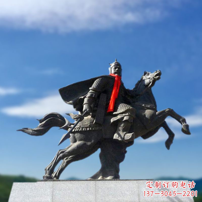 聊城薛仁贵西征雕塑-唐初著名将领中国历史名人雕像