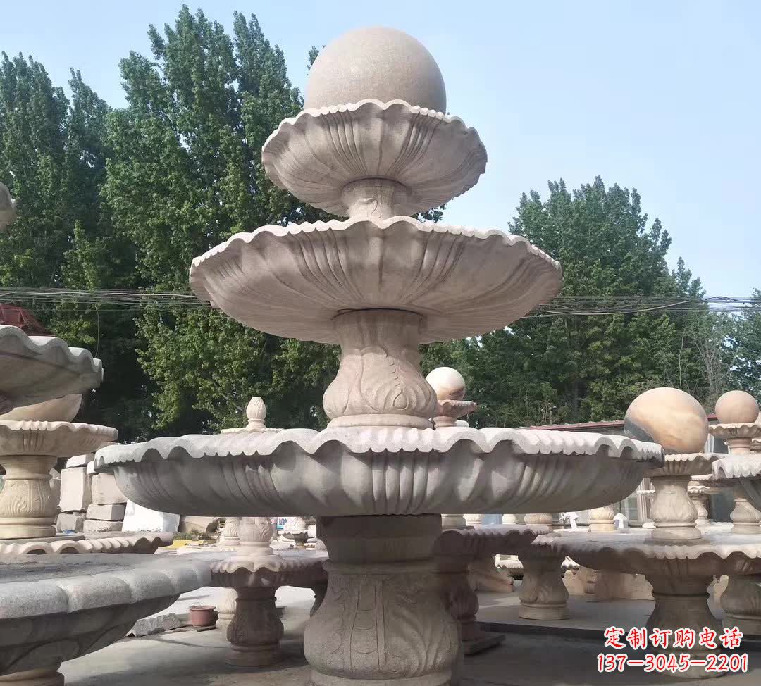 聊城音乐风水球石雕