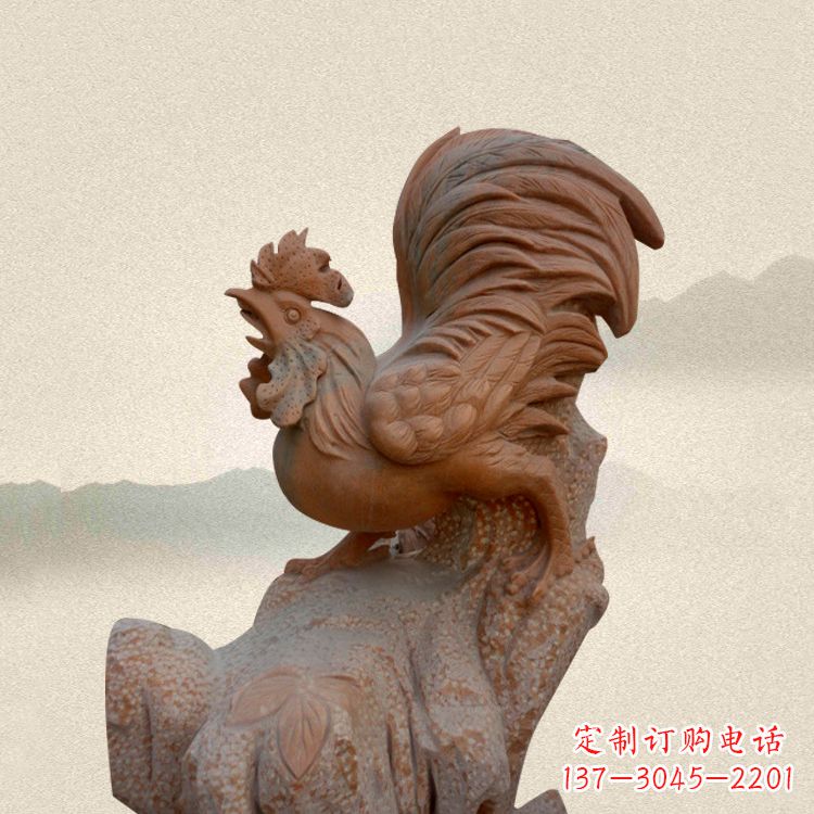 聊城酉鸡景观石雕