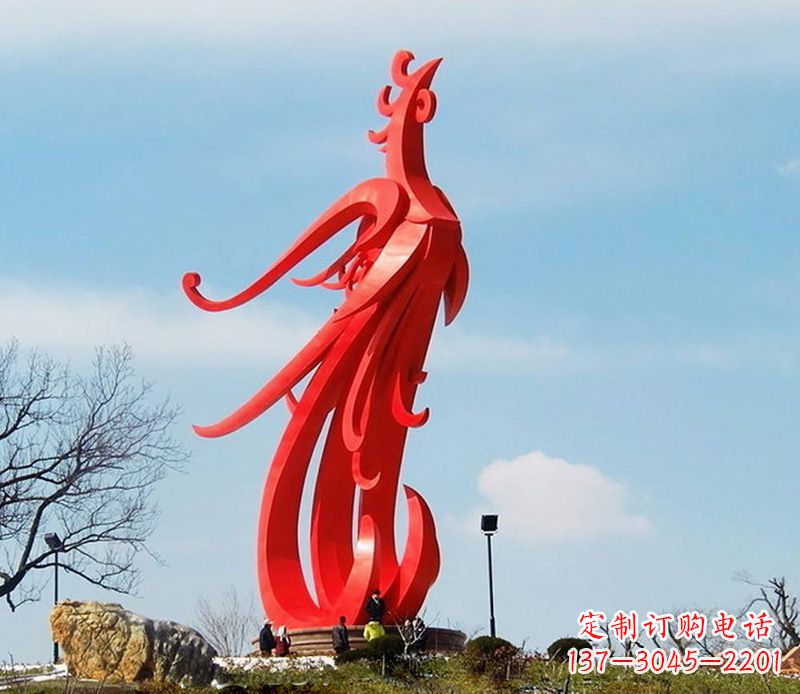 聊城园林不锈钢凤凰雕塑