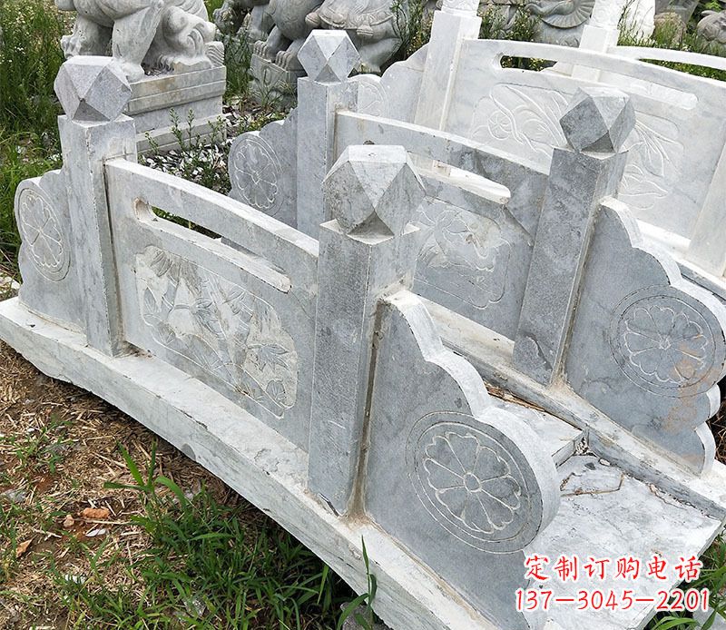 聊城园林仿古石拱桥景观石雕 (2)
