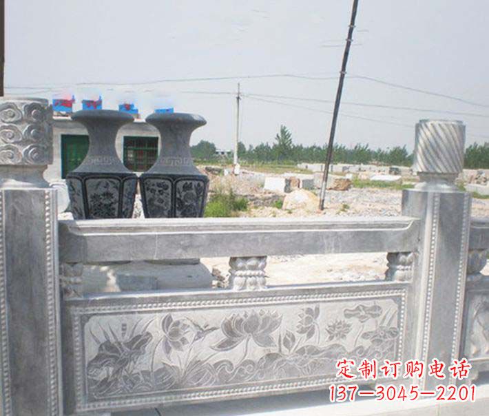 聊城园林仿古石栏板景观石雕 (3)