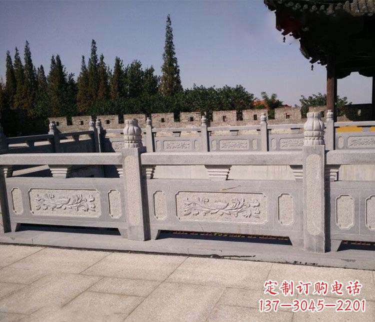 聊城园林仿古石栏板景观石雕 (2)