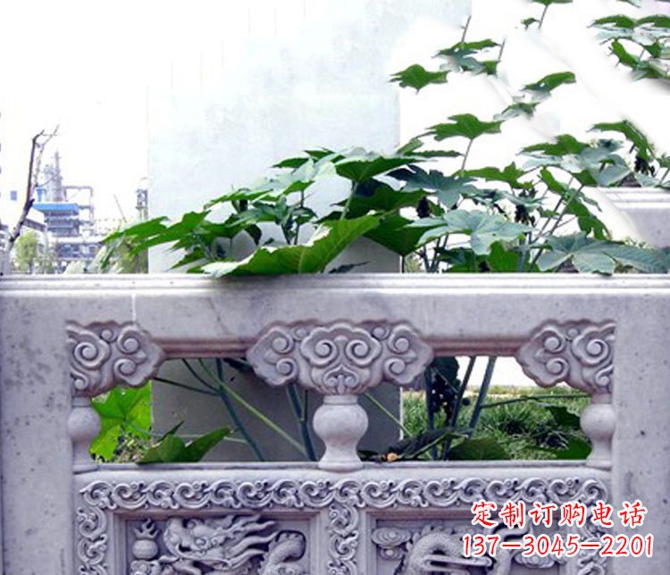 聊城园林仿古石栏板景观石雕 (6)
