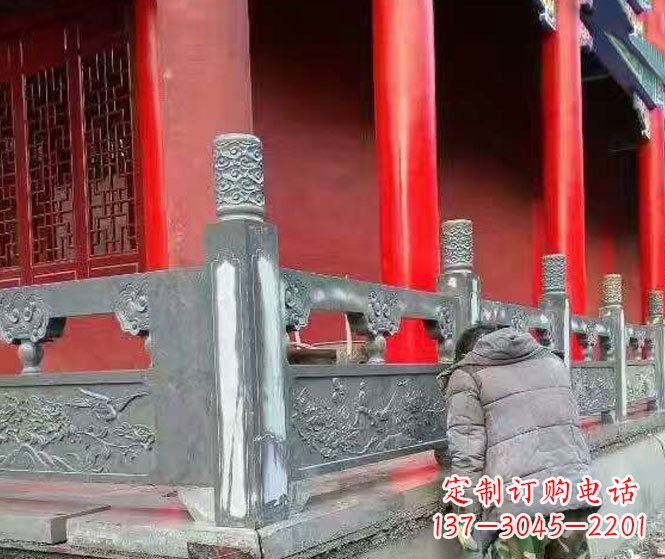 聊城园林仿古石栏板景观石雕 (9)