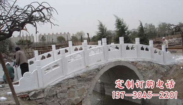 聊城园林汉白玉大桥栏板景观石雕