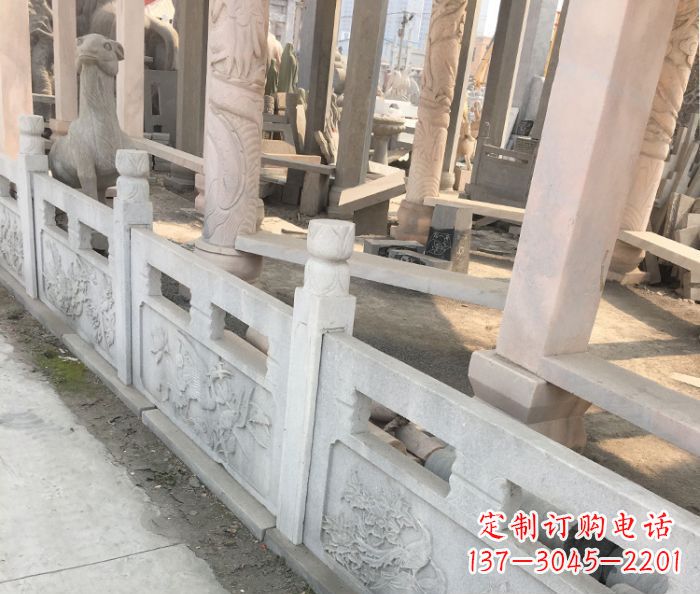 聊城园林景观大理石浮雕栏板石雕