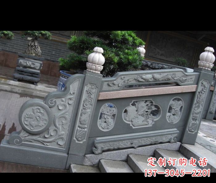 聊城园林景观大理石栏板雕塑 (6)