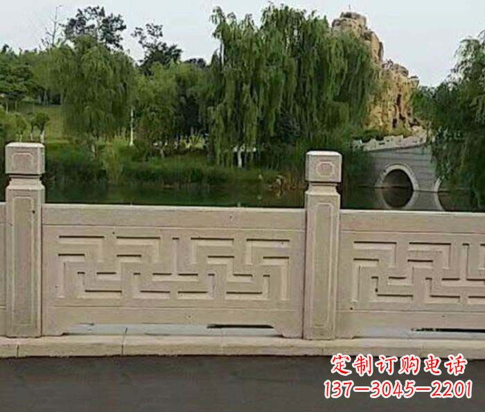 聊城园林景观大理石栏板石雕 (4)