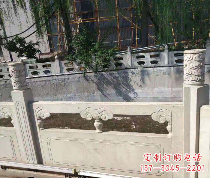 聊城园林景观大理石栏板石雕 (6)