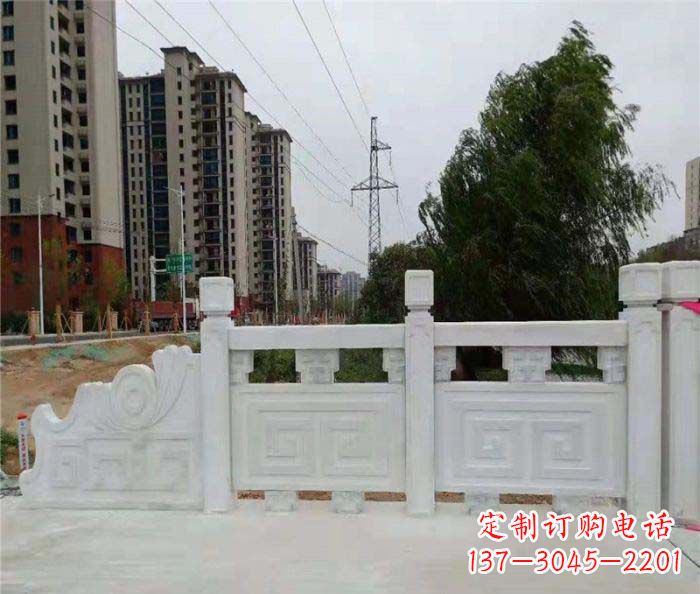 聊城园林景观大理石栏板石雕 (5)