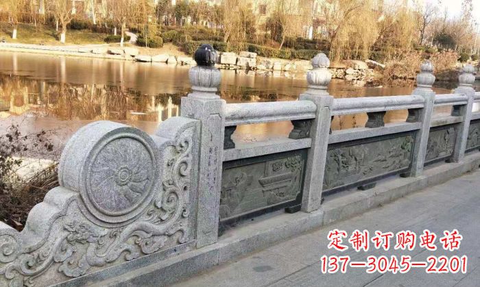 聊城园林景观大理石栏板石雕 (10)