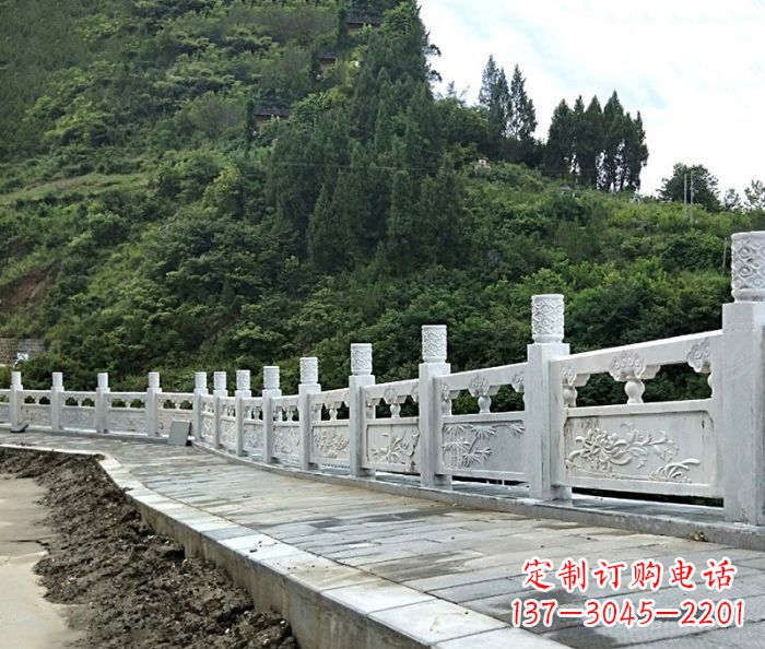 聊城园林景观大理石栏板石雕_2