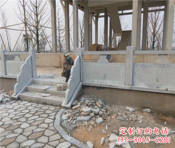 聊城园林景观大理石桥栏板石雕_2 (2)