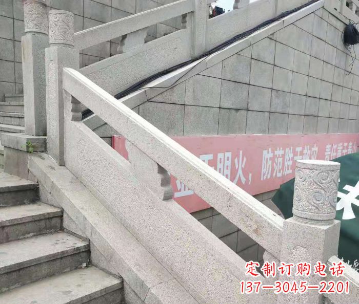 聊城园林景观大理石桥栏板石雕_1 (2)