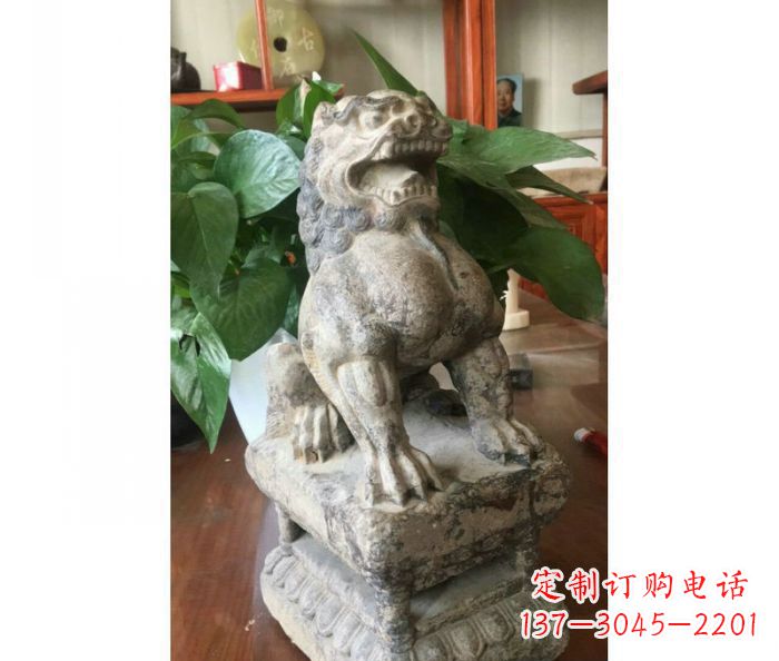 聊城园林景观大理石狮子石雕