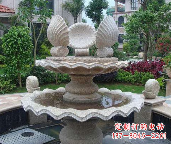 聊城园林景观多层喷泉石雕