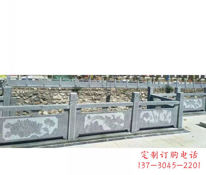 聊城园林景观仿古石雕栏板 (5)