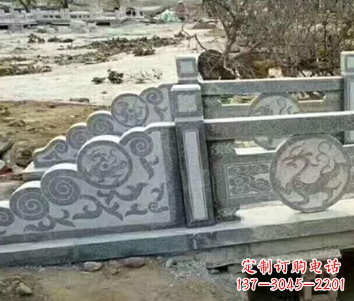 聊城园林景观仿古石雕栏板 (10)