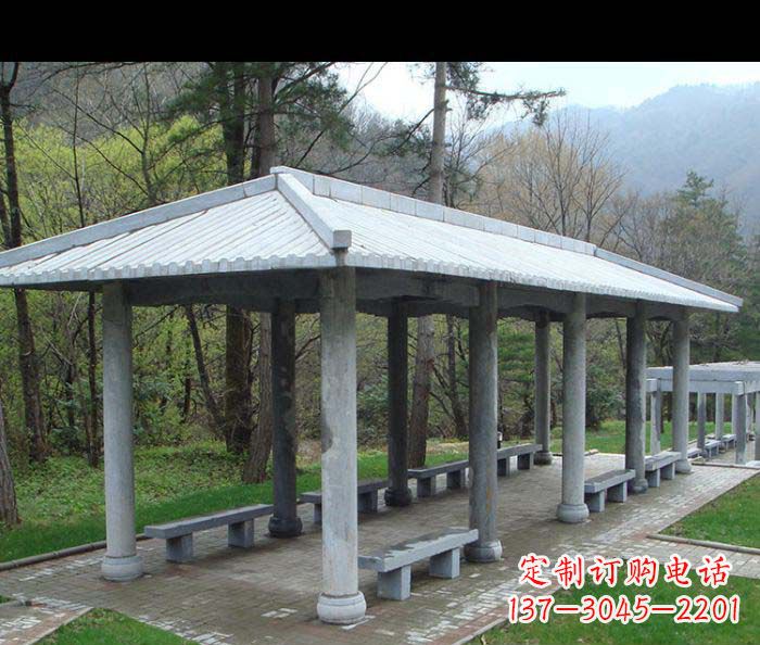 聊城园林景观仿古石雕长廊