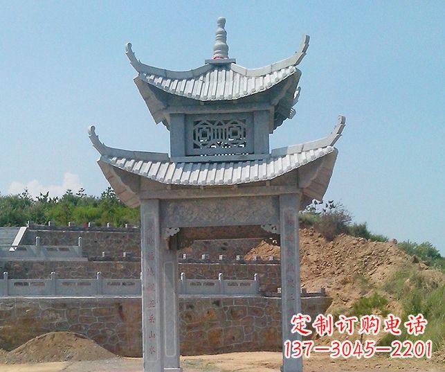聊城园林景观仿古石雕凉亭
