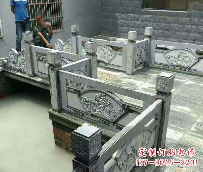 聊城园林景观仿古石浮雕栏板 (4)