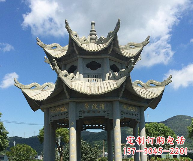 聊城园林凉亭景观石雕