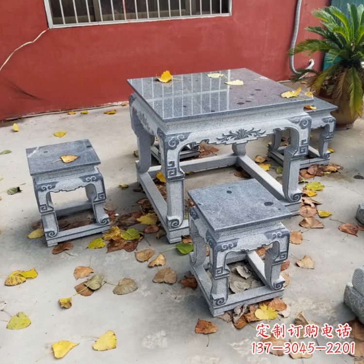 聊城园林石桌凳