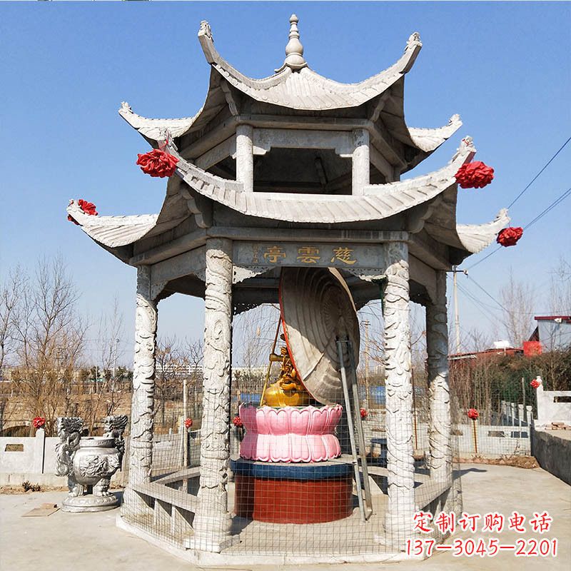 聊城园林亭子双层凉亭