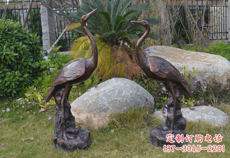 聊城站立仙鹤雕塑 (2)