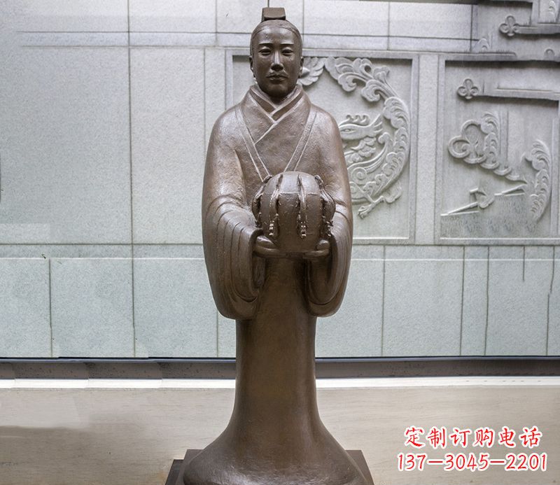 聊城张衡科学家 人物铜雕
