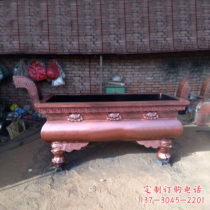 聊城长方形铜香炉