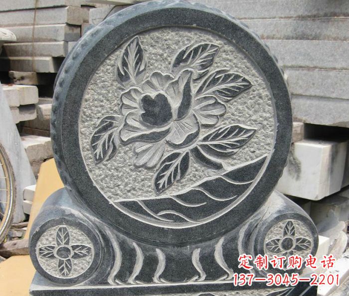 聊城招财抱鼓石仿古石门墩