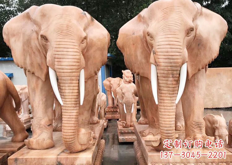 聊城招财大象石雕