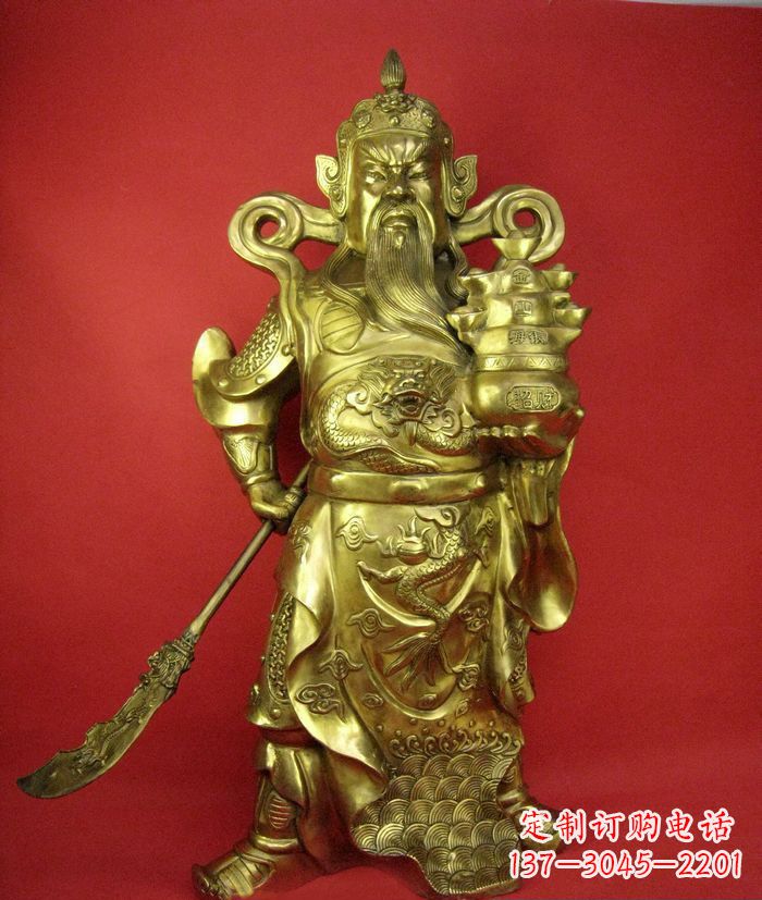 聊城招财关公铜雕