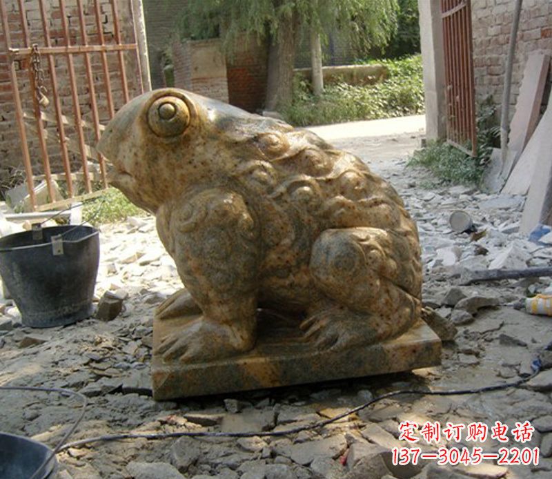 聊城招财青蛙石雕