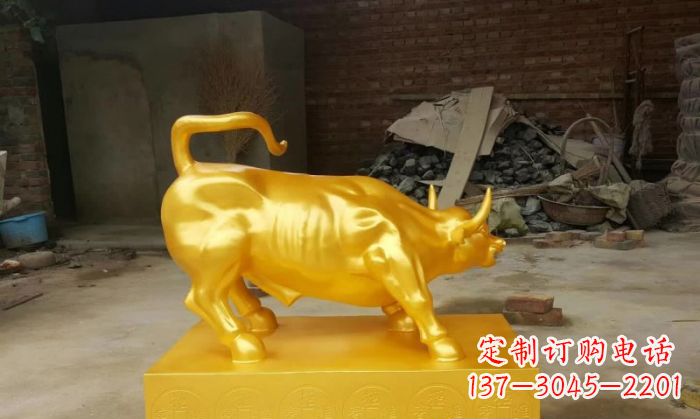 聊城招财铜牛雕塑 (2)