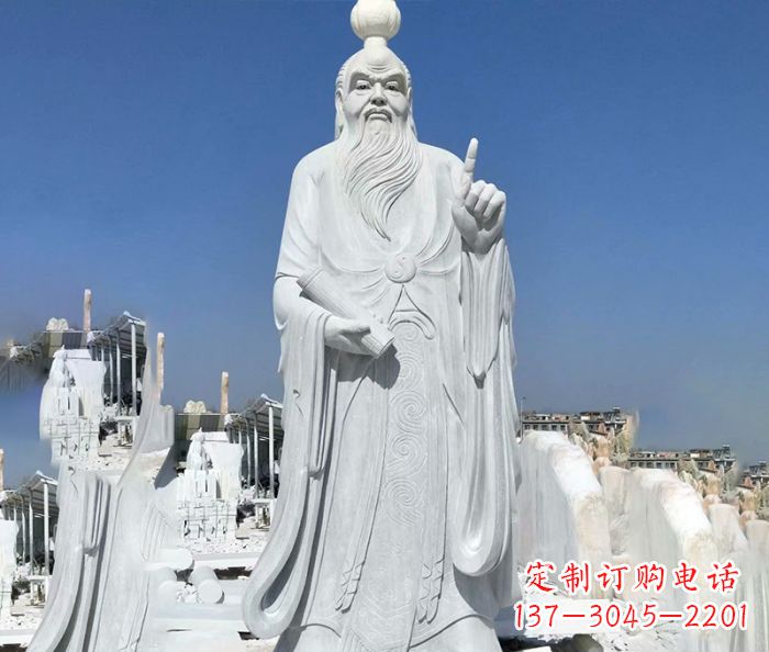 聊城中国春秋时代思想家老子石雕