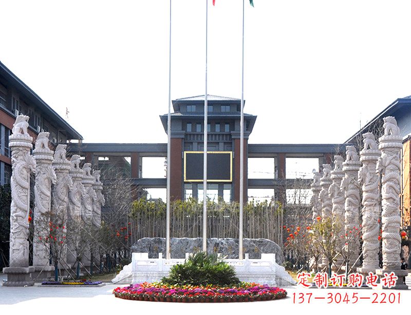 聊城中国华表雕塑-校园园林广场景观装饰雕塑