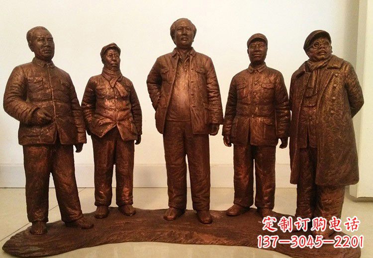 聊城中国近代伟人系列铜雕像
