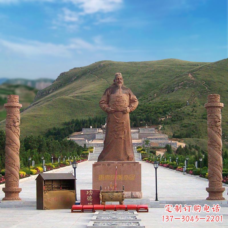 聊城中国历史名人大型李世民景观雕塑