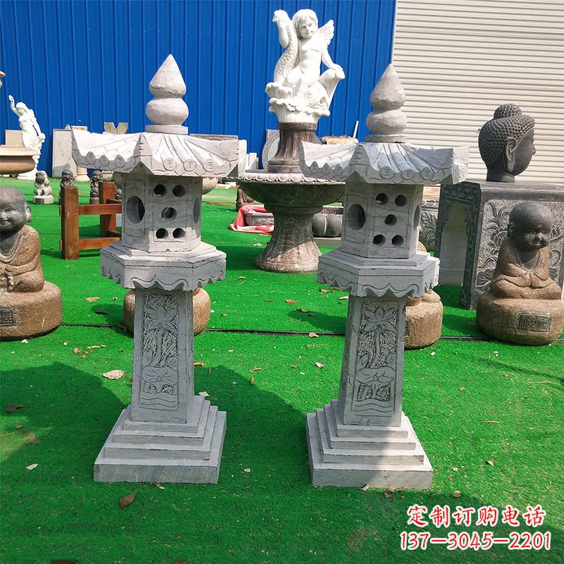 聊城中式大理石灯笼