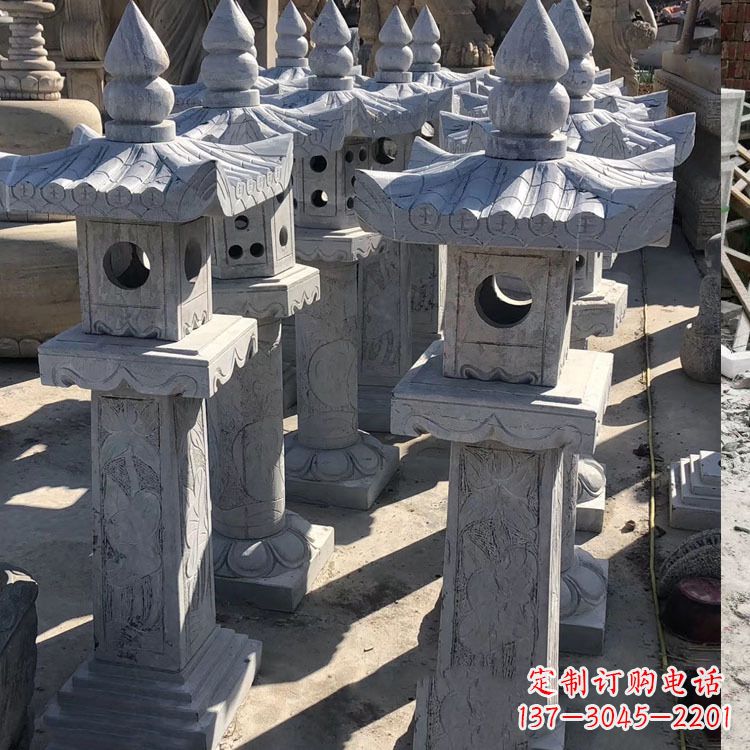 聊城中式汉代石雕灯笼