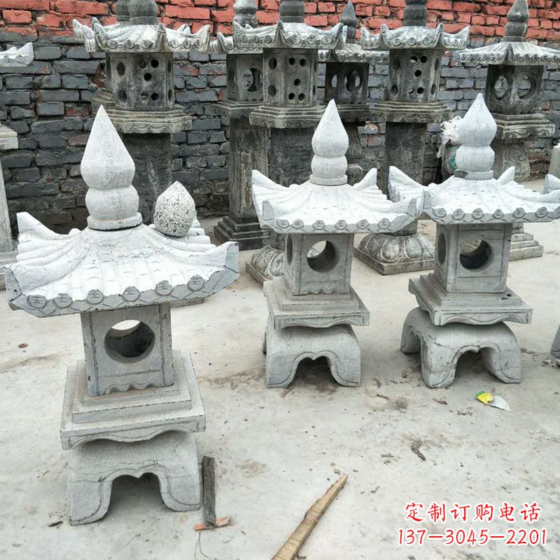 聊城中式庭院石雕灯笼