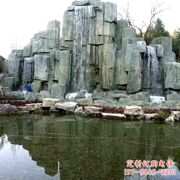 聊城中式园林流水假山雕塑