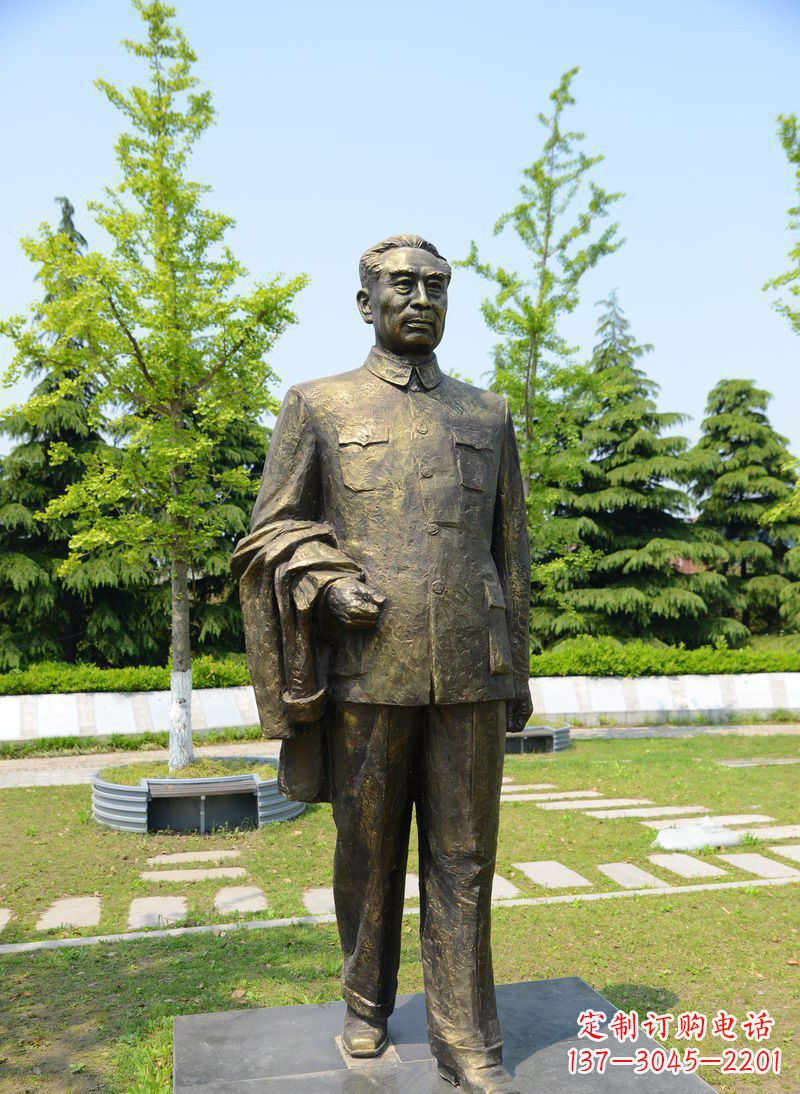 聊城周总理伟人铜雕
