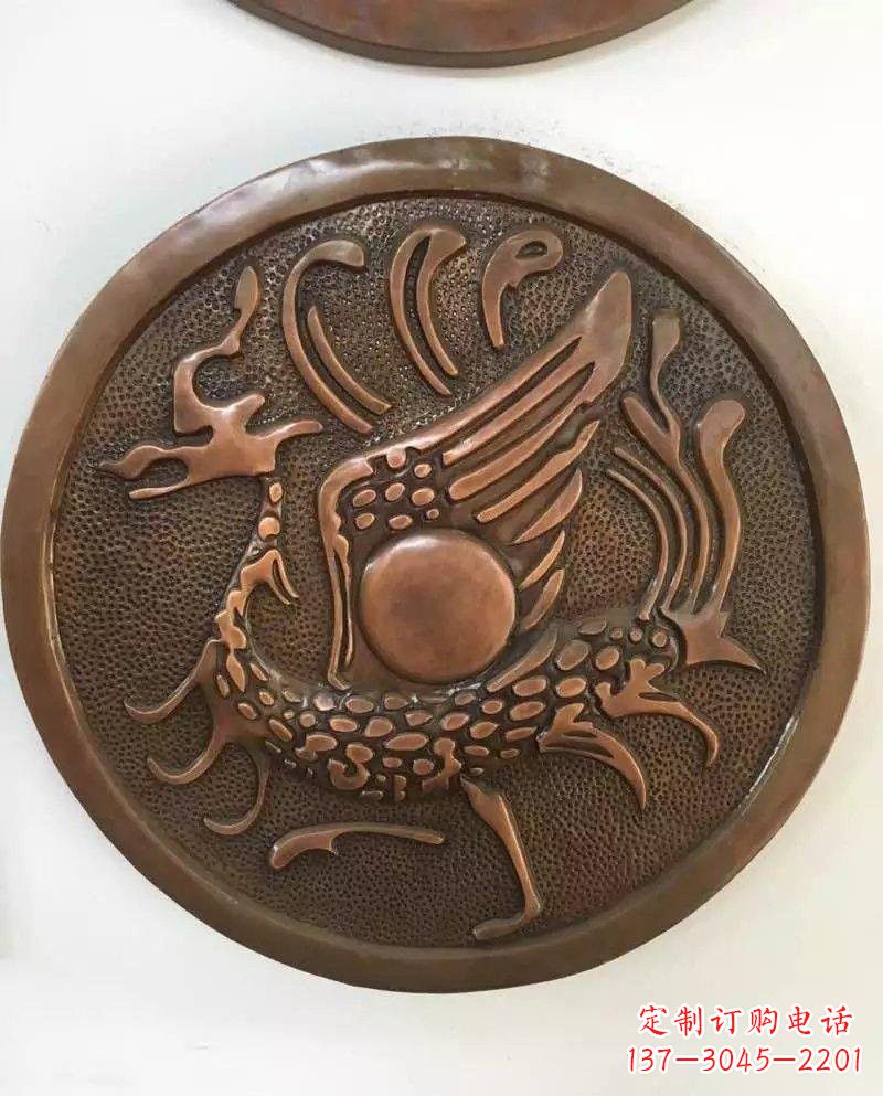 聊城朱雀铜浮雕